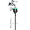 Tuyau d'eau de jardin de 1050 mètres, 4/7mm, avec robinet, connecteur rapide, 1/2 ", Micro brumisation goutte à goutte pour plantes, tuyau d'irrigation, tuyaux en PVC