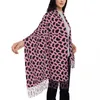 Scarves Cute Dalmatian Scarf With Tassel Pink And Black Keep Shawl Wrap Men Women Designer Large Winter Fashion Bufanda Mujer