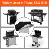 Narzędzia BBQ Grill Cover 210D Oxford Cloth Hven Hood 3275 cala Wodoodporna czarna okładka Outdoor Protection UV Ochrona słońca