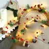 Snaren Led Kerstverlichting Kamerdecoratie Dennennaalden Kegel String Bells Kegels Home Decor