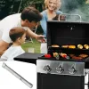 Zestawy 4PCS Universal prosta rura grilla Burnery rurki rurki ze stali nierdzewnej części Grilla Grilla Wymiana Rurowe kanały BBQ