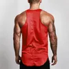 Fitn Mesh Heren Tank Top Merk Workout Fi Casual Singlets Sleevel Bodybuilding Gym Sport Vest Stringer Hemd W7M6 #