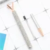 Crystal Glass Ballpoint Pen Big Gem Ball Pens With Large Diamond Fashion School Office Supplies 13 Colors