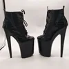 Buty taneczne Laijianjinxia 20 cm/8 cali Pu Upper Sexy Exotic High Heel Platform Party Buty Boots Pole C100