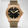 Наручные часы SEIZENN First Issue Pure Bronze CuSn8 Pro DIVER 600M Spirit Мужские автоматические часы Jan NH35 44MM Super Luminova Leather WatchC24325