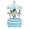 Lådor musiklådor Kid Toy Carousel Box Merrygoround Music Boxes Christmas Wedding Birthday Present