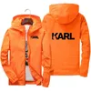 Marca Karls Jaqueta Homens Roupas 2024 Fi Casual Windbreaker Jaquetas Mens Casacos Zipper Hooded Bomber Jacket Chaquetas Hombre F2Yj #