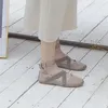 Zapatos casuales 2024 Ballet de seda clásico con cordones para mujer punta redonda pisos cruzados elegante San Valentín