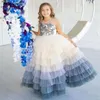 Girl Dresses Customized Flower Girls Tulle Performance Ball Gown Appliques Decorative Holy First Communion Pageant
