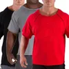 Mężczyźni swobodna szmatka szmatka mężczyzna męska bawełniana siłownia tshirt fitness zużycie oddychania kulturystyka trening mięśni TOP TOP 240312