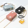 Umhängetaschen Mode Messenger Mini Tasche 2024 Telefon Weibliche Trend Blume Geldbörse