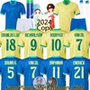 4XL 2024 Copa Brazils Soccer Jerseys Camiseta de Futbol Brazils World Cup 2024 Football Shirt Women Brasil Maillot de Foot Men Kid Kit Dounlas Luiz Jesus Jersey