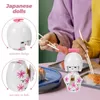 Figurki dekoracyjne drewniane lalki kimono w stylu japońsko -lalki dziewczyna ozdobna tabletop