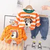 Kleidung Sets Baby Junge Kleinkind Kleidung 2024 Frühling Herbst Brief Gedruckt Cartoon Hund Langarm T-shirts Und Hosen Kinder Jungen Outfits