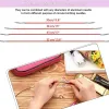 Knitting 26 Pieces Aluminum Interchangeable Circular Knitting Needle Set 13 Size Interchangeable Crochet Needles For Knitting