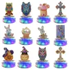 Stitch 5D DIY diamond painting Octave Clockwork Music Box mosaic embroidery kit Little bear desktop decoration Children's gift