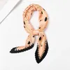 Sarongs Sommer Seiden Little Bandana Girls Mode Haarschalte gekräuseltes Design Diamant Neck Schal Damen Tupfen Kernkette Halskette HOT 24325