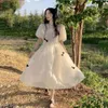 Fransk mild fairy klänning sommar ny mode först kärlek super odödlig söt flykt prinsessa