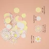 Party Decoration 1 Bag Sweet Colorful Daisy Flower Round Confetti Birthday Wedding Baby Gift Giveaway Table Top Throw