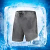 trendy Sports Shorts Drawstring Sweat Absorpti Running Sweatpants Outdoor Fitn Ice Silk Short Pants g41w#