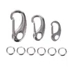 Dog Apparel 3Pcs Quick Clip Stainless Steel Load Hook With 6Pcs Rings For ID Tags Keychain Buckles Harnesses Sliver