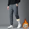 Men Crotchl Pants Winter Open Crotch Thicking Sweatpants 7xl Big Sport Thermal Casual Trousers Three Hidden Picks Byxor O0BJ#