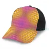 Ball Caps Vasarely Stijl Basketbal Cap Heren Dames Mode All-over Print Zwart Unisex Volwassen Hoed