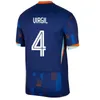 24 25オランダヨーロッパカップ2024 Holland Club Jersey Jong Virgil Dumfries Bergvijn Shird Memphis Klaassen Blind de Ligt Men Kids Kit Football Shirt