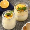 Barattoli 5 pezzi Yogurt Budino Bottiglia in vetro Mini Mousse Borraccia con coperchio Bevande fatte in casa Succhi di frutta Contenitore per la conservazione del latte