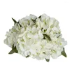 Dekorativa blommor 1 st vintage simulering hortensia falsk bukett siden hem bröllop hand