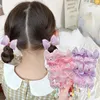 ヘアアクセサリー8pcsミニベビーガールクリップかわいいフローラルボウプリンセスヘアピン幼児のための素敵なバングサイド