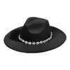 Chapeau de cowboy occidental chapeau de cow-girl scintillant avec strass chapeau de fête d'anniversaire 240312