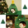 Scratchers Kerstboom Kattenhuis Huisdier Huis Kat Kerstboom Vormbed Hondennest Puppy Cave House Draagbaar huisdier Kleine kat Hond Binnenbed