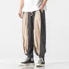 men Loose Jogging Pants 2022 New Fi Patchwork Harem Pants Male Vintage Sweatpants Men Cott Trousers Streetwear 5Xl O7Rt#