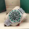 40mm Rbow Rainbow Diamond Bezel Sapphire Baselworld Watch Mens Automatic Green Watches Men Sport 116610LV Sub Date Wristwatches3095