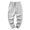 2023 Men's Casual Pants White Sweatpants Spring Summer Cott Joggers Harem female Pants Streetwear Solid Color Loose Trousers S3ZI#