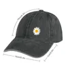 Berets Cute Daisy Print Cowboy Hat Custom Man For The Sun Baseball Men Women's