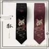 Neck Ties Neck Ties Anime Tie Role Play Costume Accessories Fox Neck JK Clothing Men and Women Kawaii Props Halloween Y240325