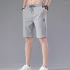 Herenshorts Zomer Sport Recht Los Type Mannelijke Casual Effen Kleur Elastische taille Trekkoord Joggingbroek