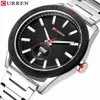 CURREN Male Clock Classic Silver Watches for Men Military Quartz Stainless Steel Wristwatch with Calendar Fashion Business Style288x