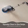 Idoo Mop, Dual-motor Spin Sprayer and LED Headlight, Cordless Electric for Cleaning, Powerful Cleaner Floor Scrubber with Transparent Water Tank & Mop Pads