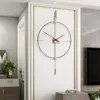 Wall Clocks Large Clock Home Decor Circular Mute Modern Design Living Room Decoration Black Watch
