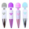 Vendre le dispositif de masturbation de massage rechargeable pour femmes électroplatée de stick de choc fort vibration de jouet amusant Produit adulte 231129