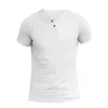 Camas de camisetas masculinas de camisetas de linho de algodão confortável Men causal Causal Male com manga curta de manga curta Tops de verão