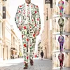 MenS Suit Set Letter Graphic Suits ValentineS-Day Lover Blazers 2-Pieces Boyfriend Suit-Pant Festive Slim Terno Masculino 240318