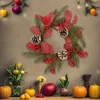 Fiori decorativi Ghirlanda di Natale Decorazioni artificiali per gli ornamenti dell'albero domestico Anno all'aperto per interni fai da te