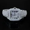 Custom Iced Out VVS 1/VS1 GRA Gecertificeerd antwoord Studded Moissanite Diamond Buss Down Hiphop Jewelry Watch Pass Tester