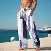 Men's Pants Trousers Summer Beach Long Swim Trunks Mens Above The Knee Board Shorts Big And Tall