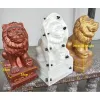 Gates ABS Plastic Mould Concrete Lion Statue molds for Home Villa Garden House Decoration