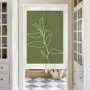 Шторы в скандинавском стиле Ins, занавеска для двери, свежее зеленое растение, Норен, кухня, спальня, подвесная полузанавеска, занавеска для входной перегородки, занавеска для дверного проема